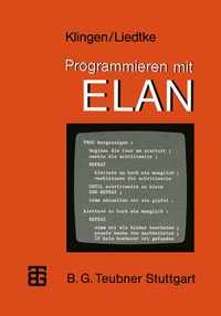 Enlarge image Cover: Programmieren mit ELAN - Vieweg+Teubner Verlag