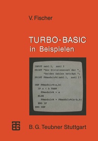 Abbildung von: TURBO-BASIC in Beispielen - Vieweg+Teubner Verlag