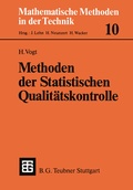 Cover: Methoden der Statistischen Qualit&auml;tskontrolle - Vieweg+Teubner Verlag
