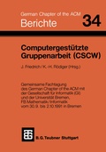 Cover: Computergest&uuml;tzte Gruppenarbeit (CSCW) - Vieweg+Teubner Verlag