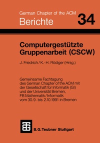 Enlarge image Cover: Computergestützte Gruppenarbeit (CSCW) - Vieweg+Teubner Verlag