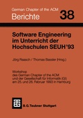 Cover: Software Engineering im Unterricht der Hochschulen SEUH '93 - Vieweg+Teubner Verlag