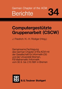 Enlarge image Cover: Computergestützte Gruppenarbeit (CSCW) - Vieweg+Teubner Verlag