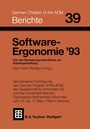 Cover: Software-Ergonomie '93 - Vieweg+Teubner Verlag