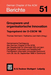 Enlarge image Cover: Groupware und organisatorische Innovation - Vieweg+Teubner Verlag