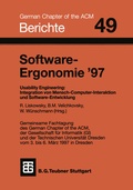 Cover: Software-Ergonomie '97 - Vieweg+Teubner Verlag