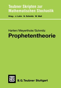 Enlarge image Cover: Prophetentheorie - Vieweg+Teubner Verlag