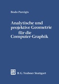 Cover: Analytische und projektive Geometrie f&uuml;r die Computer-Graphik - Vieweg+Teubner Verlag