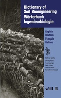 Cover: Dictionary of Soil Bioengineering W&ouml;rterbuch Ingenieurbiologie - Vieweg+Teubner Verlag