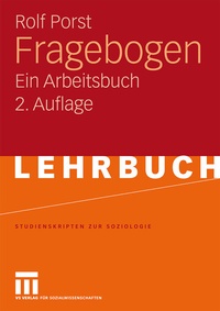 Enlarge image Cover: Fragebogen - VS Verlag für Sozialwissenschaften