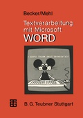 Cover: Textverarbeitung mit Microsoft WORD - Vieweg+Teubner Verlag