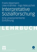Cover: Interpretative Sozialforschung - VS Verlag f&uuml;r Sozialwissenschaften