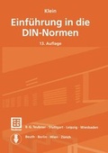 Cover: Klein Einf&uuml;hrung in die DIN-Normen - Vieweg+Teubner Verlag