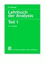 Cover: Lehrbuch der Analysis - Vieweg+Teubner Verlag