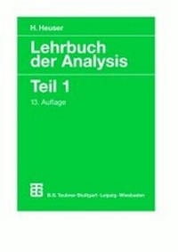 Enlarge image Cover: Lehrbuch der Analysis - Vieweg+Teubner Verlag