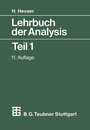 Cover: Lehrbuch der Analysis - Vieweg+Teubner Verlag