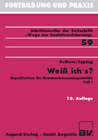 Abbildung von: Weiss ich's? Repetitorium für Krankenkassenangestellte. Teil I - Asgard