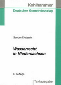 Abbildung von: Wasserrecht in Niedersachsen - Deutscher Gemeindeverlag
