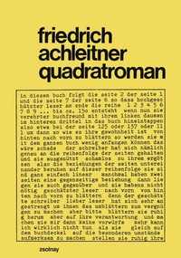 Enlarge image Cover: quadratroman - Zsolnay