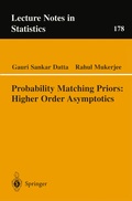 Cover: Probability Matching Priors: Higher Order Asymptotics - Springer