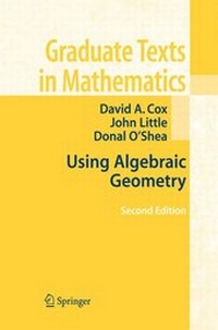 Abbildung von: Using Algebraic Geometry - Springer