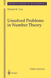 Enlarge image Cover: Unsolved Problems in Number Theory - Springer