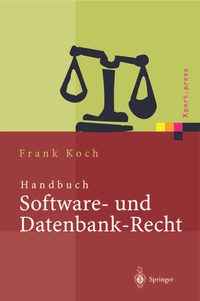Enlarge image Cover: Handbuch Software- und Datenbank-Recht - Springer