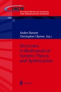 Cover: Directions in Mathematical Systems Theory and Optimization - Springer