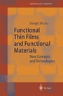Cover: Functional Thin Films and Functional Materials - Springer