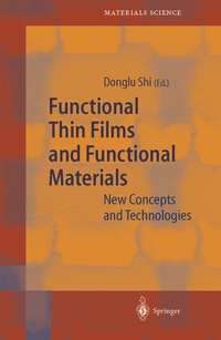 Enlarge image Cover: Functional Thin Films and Functional Materials - Springer