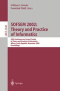 Cover: SOFSEM 2002: Theory and Practice of Informatics - Springer