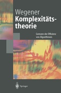 Cover: Komplexit&auml;tstheorie - Springer