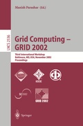 Cover: Grid Computing - GRID 2002 - Springer
