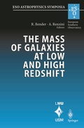 Cover: The Mass of Galaxies at Low and High Redshift - Springer