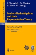 Cover: Iwahori-Hecke Algebras and their Representation Theory - Springer