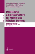 Cover: Developing an Infrastructure for Mobile and Wireless Systems - Springer
