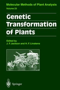Cover: Genetic Transformation of Plants - Springer