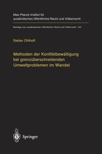 Abbildung von: Methoden der Konfliktbewältigung bei grenzüberschreitenden Umweltproblemen im Wandel - Springer