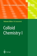 Cover: Colloid Chemistry I - Springer