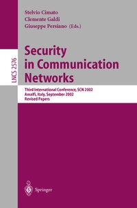Enlarge image Cover: Security in Communication Networks - Springer