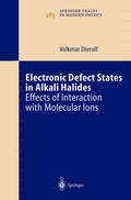 Cover: Electronic Defect States in Alkali Halides - Springer