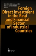 Cover: Foreign Direct Investment in the Real and Financial Sector of Industrial Countries - Springer