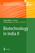 Cover: Biotechnology in India II - Springer