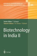Cover: Biotechnology in India II - Springer