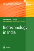 Cover: Biotechnology in India I - Springer