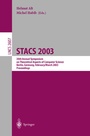 Cover: STACS 2003 - Springer