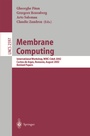 Cover: Membrane Computing - Springer