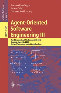 Enlarge image Cover: Agent-Oriented Software Engineering III - Springer