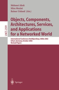 Enlarge image Cover: Objects, Components, Architectures, Services, and Applications for a Networked World - Springer