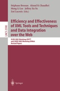 Cover: Efficiency and Effectiveness of XML Tools and Techniques and Data Integration over the Web - Springer